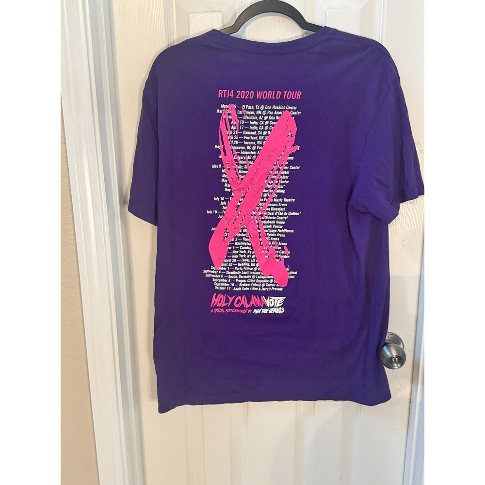 Run the Jewels RTJ4 2020 World Tour Holy CalamaVote NWOT purple (L, Hip-Hop) - Picture 3 of 7